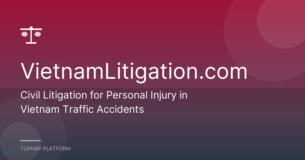 Civil Litigation for Personal Injury in Vietnam Traffic Accidents