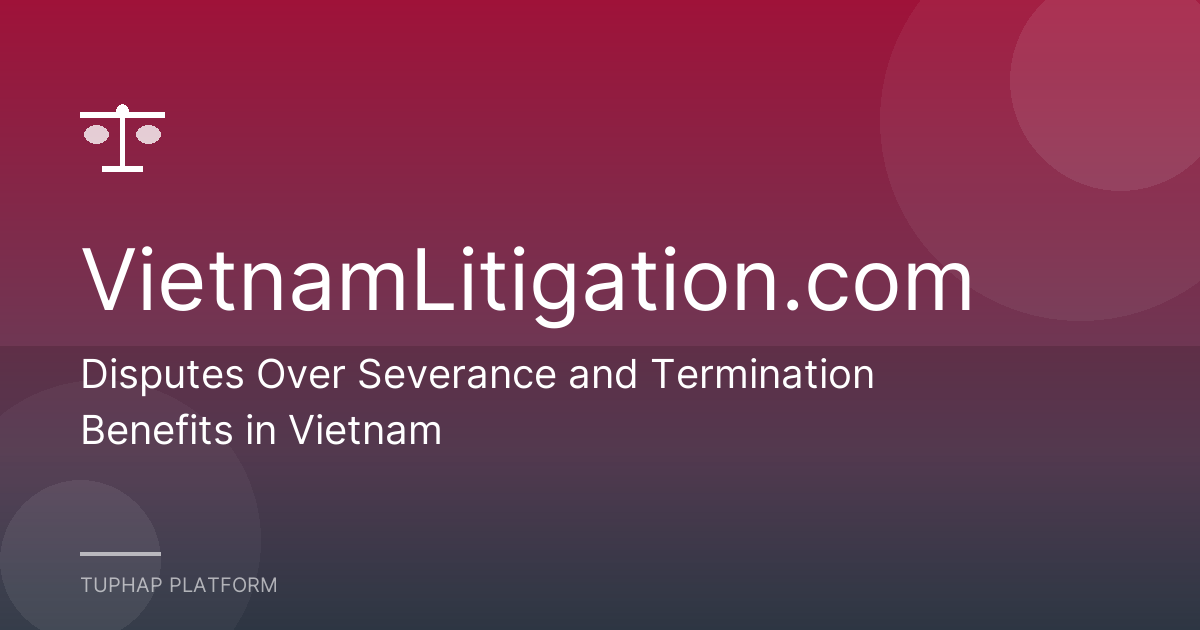 Disputes Over Severance and Termination Benefits in Vietnam
