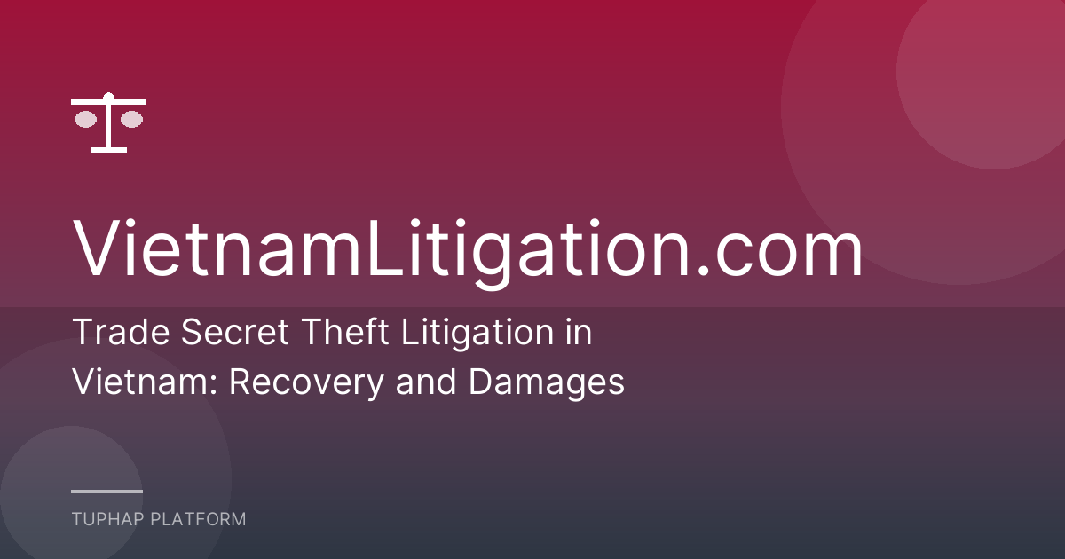 Trade Secret Theft Litigation in Vietnam: Recovery and Damages